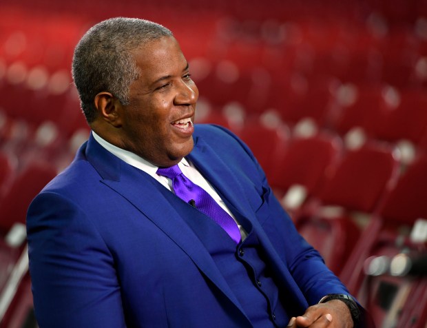 Robert Smith, the wealthiest African American and DU's graduate school commencement speaker was photographed on June 9, 2017. He is a graduate of East High School. In 2017, Smith overtook Oprah Winfrey as the nation's wealthiest African American, according to the Forbes 400.
